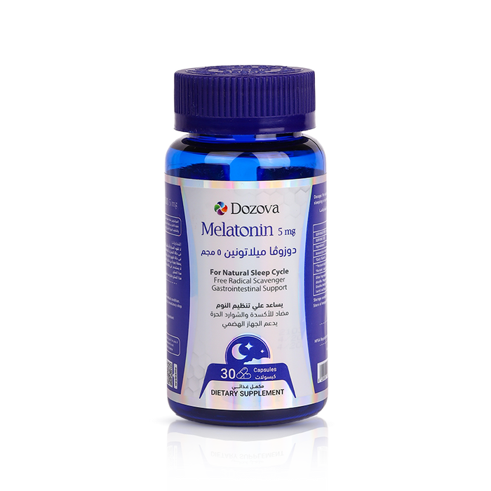 Dozova Melatonin 5 mg - Deep Sleep - 30 Capsules
